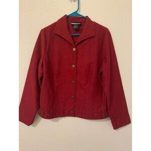 Vintage Requirements Womens Red Jacket Size Large LS2
